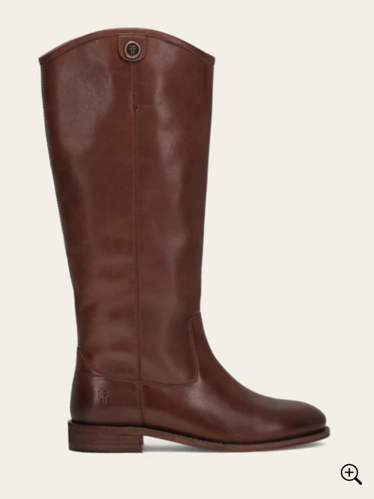 Frye Melissa Button 2 Tall Riding Boots Cognac Leather Size 8.5